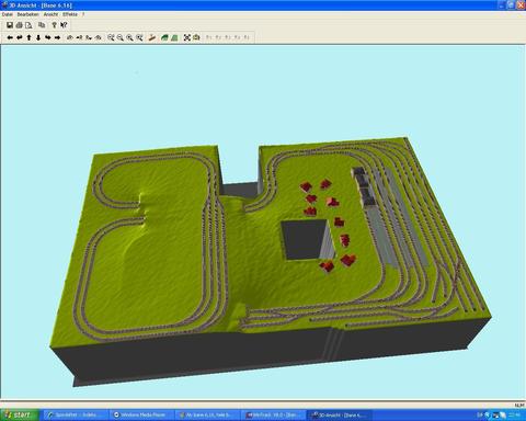 Ny bane 6,16, hele bord (3D)